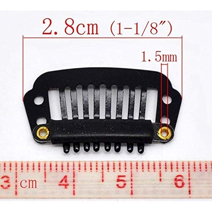 DILLARDS Foreign Holics Front Bang Hair Fringe 2 Clips Hair Fringes Extension For Women Feel Real Hairs (Black) - Image 4